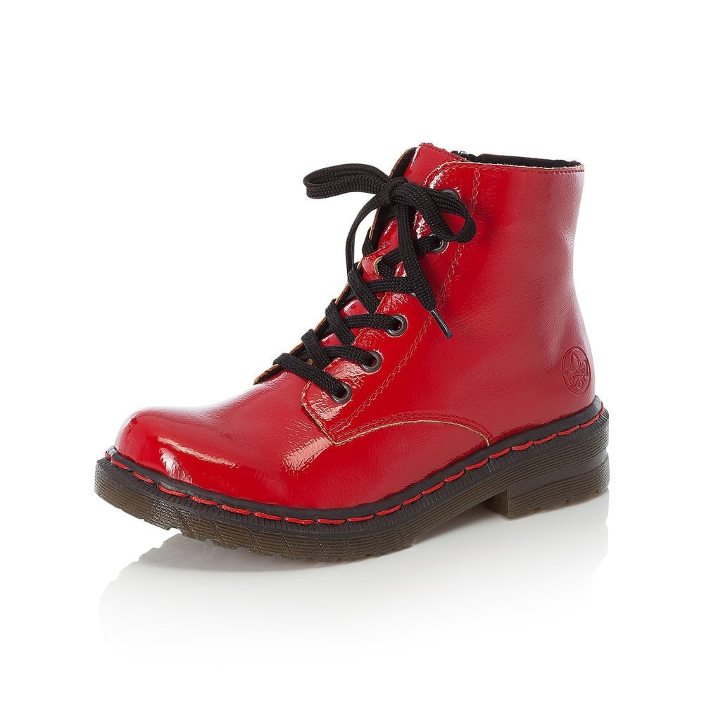 Berwick Tweed-Lime Shoe Co-Rieker-Red-Ankle Boots-laces-zip-autumn-Winter - Lime Shoe Co