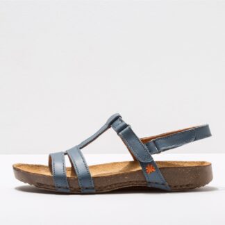 Lime Shoe Co-Berwick upon Tweed-Art-Summer-Spring-2021-Sandal-Breeathable-Comfort-Flat-Velcro-Blue-Waxed-Vaquero