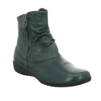 Berwick upon Tweed-Lime Shoe Co-Josef Seibel-Naly 24-Petrol-Double Zip-comfort-leather-boots