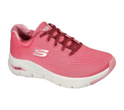 Berwick upon Tweed-Lime Shoe Co-Skechers-Pink-rose-arch fit-summer