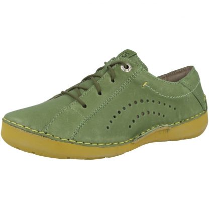 Berwick upon Tweed-Lime Shoe Co-Josef Seibel-summer-ladies-blue-leather-laces-trainer-shoe-comfort-Fergey 73