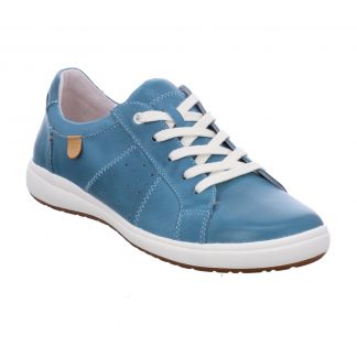 Berwick upon Tweed-Lime Shoe Co-Josef Seibel-Caren 01-azur-blue-trainer-leather-summer-comfort