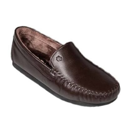 Berwick upon Tweed-Lime Shoe Co-Padders-Leather-gents-mens-brown-loafer-slippers
