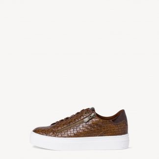 Berwick upon Tweed-Lime Shoe Co-Marco Tozzi-brown-trainers-laces-zip-23764-summer-comfort