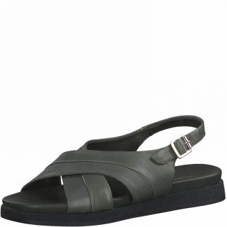 Berwick upon Tweed-Lime Shoe Co-Marco Tozzi-Khaki-Leather-sandals-summer comfort