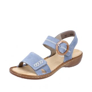 Berwick upon Tweed-Lime Shoe Co-Rieker-blue-strappy-sandals-summer-comfort