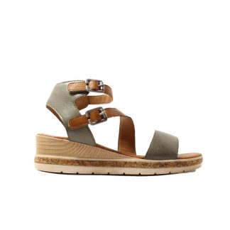 Berwick upon Tweed-Lime Shoe Co-Remonte-Leather-Green-Brown-sandals-summer-comfort-wedge