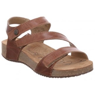 Lime Shoe Co-Berwick upon Tweed-Josef Seibel-Tonga25-Brown-Leather-Sandal-Velcro Fastener-Spring-Summer-2022