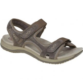 Lime Shoe Co-Berwick upon Tweed-Earth Spirit-Toffee-Frisco-Sandal-Walking-Comfort-Flat-Velcro Fastening