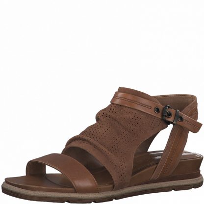 Berwick upon Tweed-Lime Shoe Co-Tamaris-Brown-Sandals-summer-comfort-leather-28246