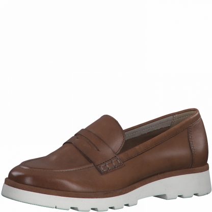 Berwick upon Tweed-Lime Shoe Co-Marco Tozzi-Loafers-Brown-summer-shoes-comfort