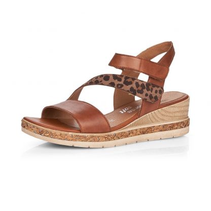 Lime Shoe Co-Berwick upon Tweed-Remonte-D3054-Ladies-Leather-Sandal-Velcro-Wedge-Comfort-Spring-Summer-2022