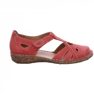 Berwick upon Tweed-Lime Shoe Co-Josef Seibel-Rosalie 29-Red-Sandals-comfort-summer-velcro