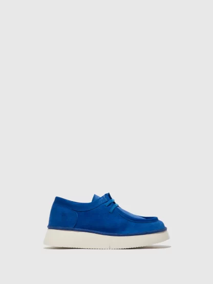 Berwick upon Tweed-Lime Shoe Co-Fly London-CEZA-Denim Blue-Laces-Leather-Ladies-summer-comfort