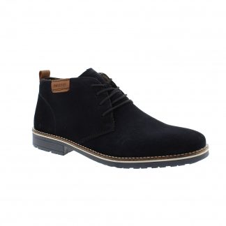 berwick upon tweed-lime shoe co-rieker-mens-gents-navy-suede-ankle boots-33206-14-comfort-laces