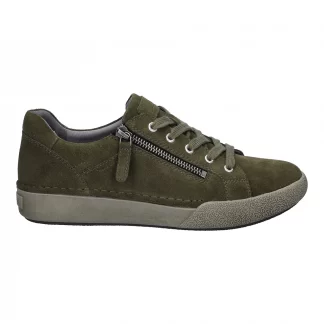 berwick upon tweed-lime shoe co-josef seibel-leather-trainers-green-khaki-claire 13-autumn-winter-comfort