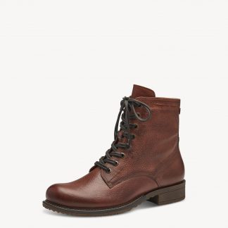 berwick upon tweed-lime shoe co-tamaris-cognac-brown-ankle boots-laces-side zip-25812 41-autumn-winter-comfort