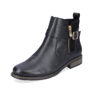berwick upon tweed-lime shoe co-rieker-black-ankle boots-Z4959 00-side zip-comfort-Buckle-autumn-winter