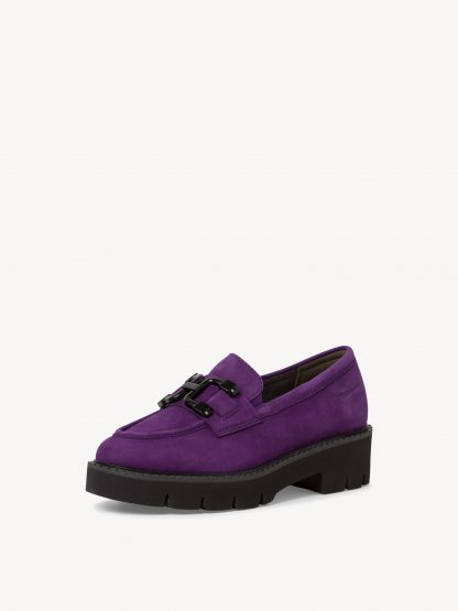 berwick upon tweed-lime shoe co-tamaris comfort-purple-slip on-shoes-84704 41 580-autumn-winter-comfort-wider fit