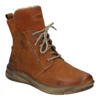 berwick upon tweed-lime shoe co-josef seibel-Conny53-orange-comfort-autumn-winter-laces-side zip-waterproof
