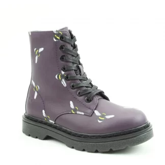 berwick upon tweed-lime shoe co-heavenly feet-Justina2-purple-bee print-comfort-autumn-winter