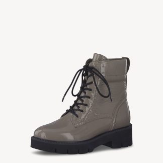 berwick upon tweed-lime shoe co-tamaris comfort-leather-taupe-ankle boots-side zip-laces-patent-85216-comfort-autumn-winter