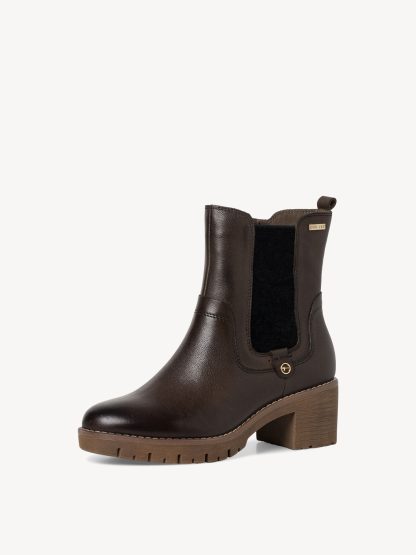 berwick upon tweed-lime shoe co-tamaris comfort-ladies-leather-khaki-ankle boots-86410-comfort-autumn-winter