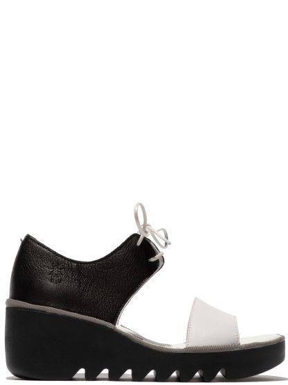 berwick upon tweed-lime shoe co-fly london-BILU-black-white-comfort-wedge-sandals-comfort-spring summer-leather