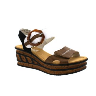 berwick upon tweed-lime shoe co-rieker-68176 64-sandals-tan-black-white-summer-comfort
