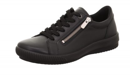 berwick upon tweed-lime shoe co-tanaro 5.0-leather-black-trainers-side zip-comfort-summer