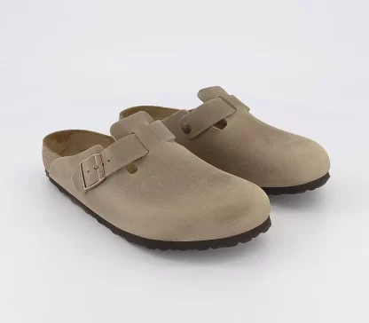 berwick upon tweed-lime shoe co-birkenstock-Boston-Tabacco Brown-clogs-mules-buckle-comfort