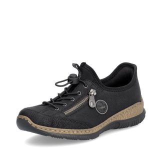 berwick upon tweed-lime shoe co-rieker-black-shoes-bungy laces-N3267-comfort-autumn-winter