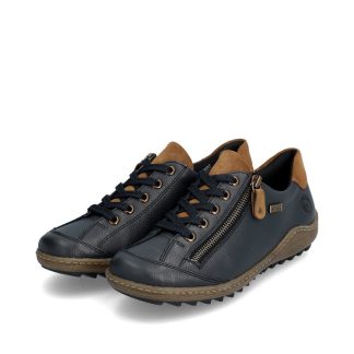 berwick upon tweed-lime shoe co-remonte-ladies-R1402-navy-comfort-autumn-winter-comfort-side zip
