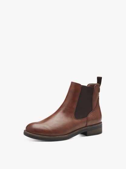 berwick upon tweed-lime shoe co-tamaris-cognac-ankle boots-chelsea-pull on-comfort-autumn-winter