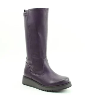 berwick upon tweed-lime shoe co-heavenly feet-luna-purple-tall boots-autumn-winter-comfort-side zip