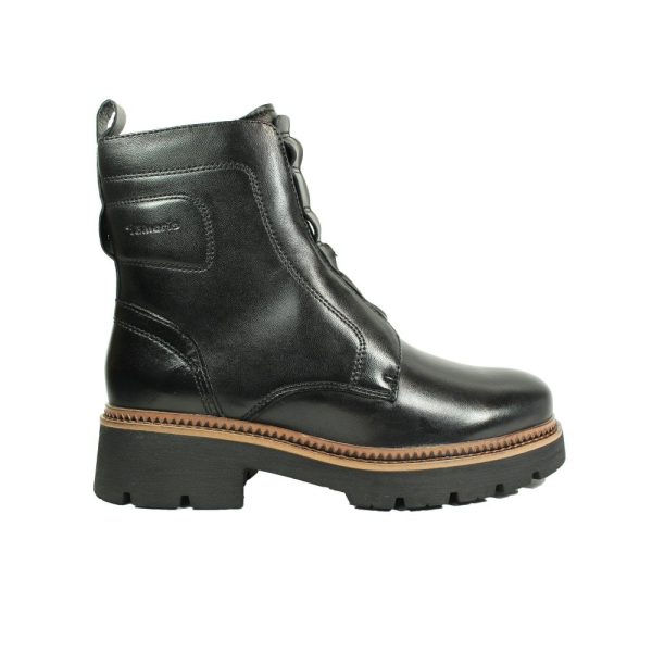 berwick upon tweed-lime shoe co-tamaris-leather-ankle boots-25420-black-comfort-autumn-winter-side zip