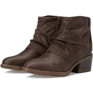 berwick upon tweed-lime shoe c0-blowfish-cofmort-ladies-ankle boots-dark brown-side zip-vegan-autumn-winter