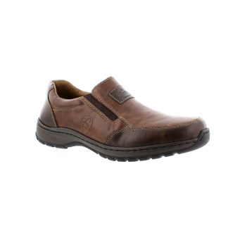 berwick upon tweed-lime shoe co-rieker-gents-mens-slip on-sythetic-03354-brown-wide fit-autumn-winter-comfort