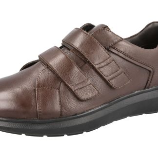 berwick upon tweed-lime shoe co-db shoes-Hugo-brown-velcro-wider fit-autumn-winter-comfort