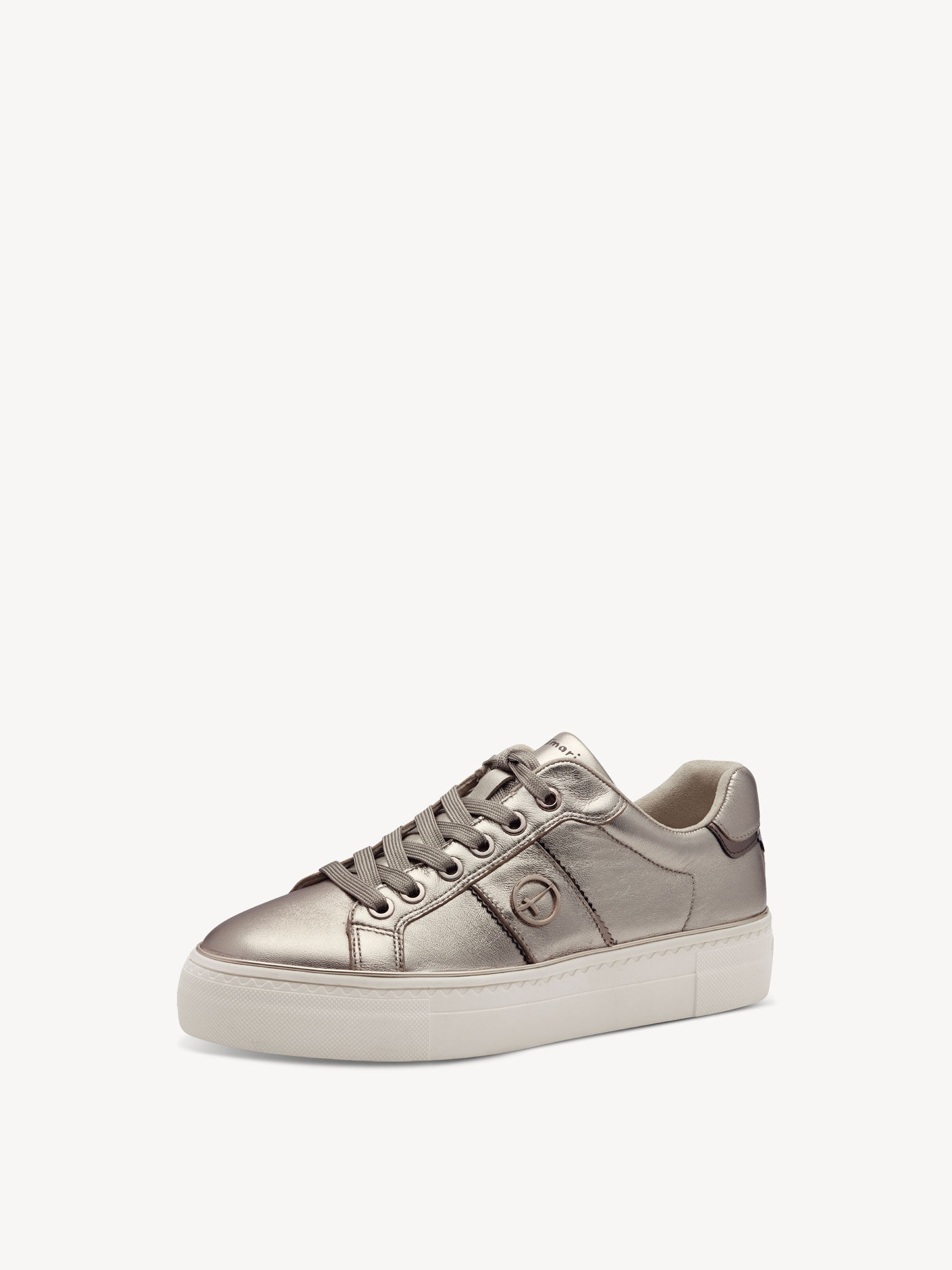 berwick upon tweed-lime shoe co-tamaris-23724-light gold-trainers-laces-summer-comfort