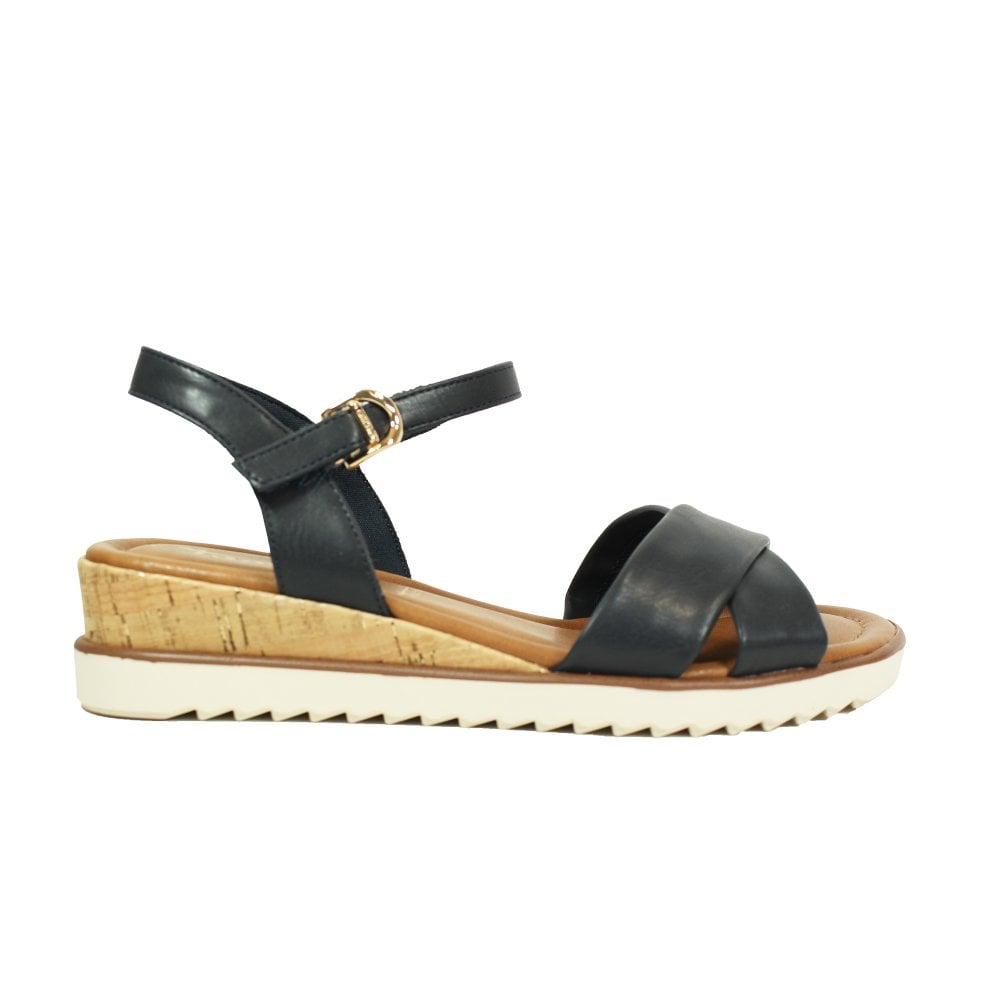 berwick upon tweed-lime shoe co-tamaris-navy-sandals-28106-summer-comfort